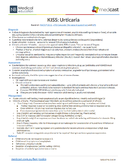 Urticaria