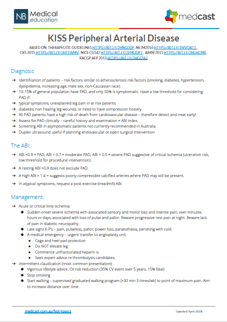 Peripheral Arterial Disease
