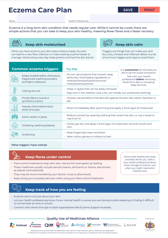 Eczema Care Plan